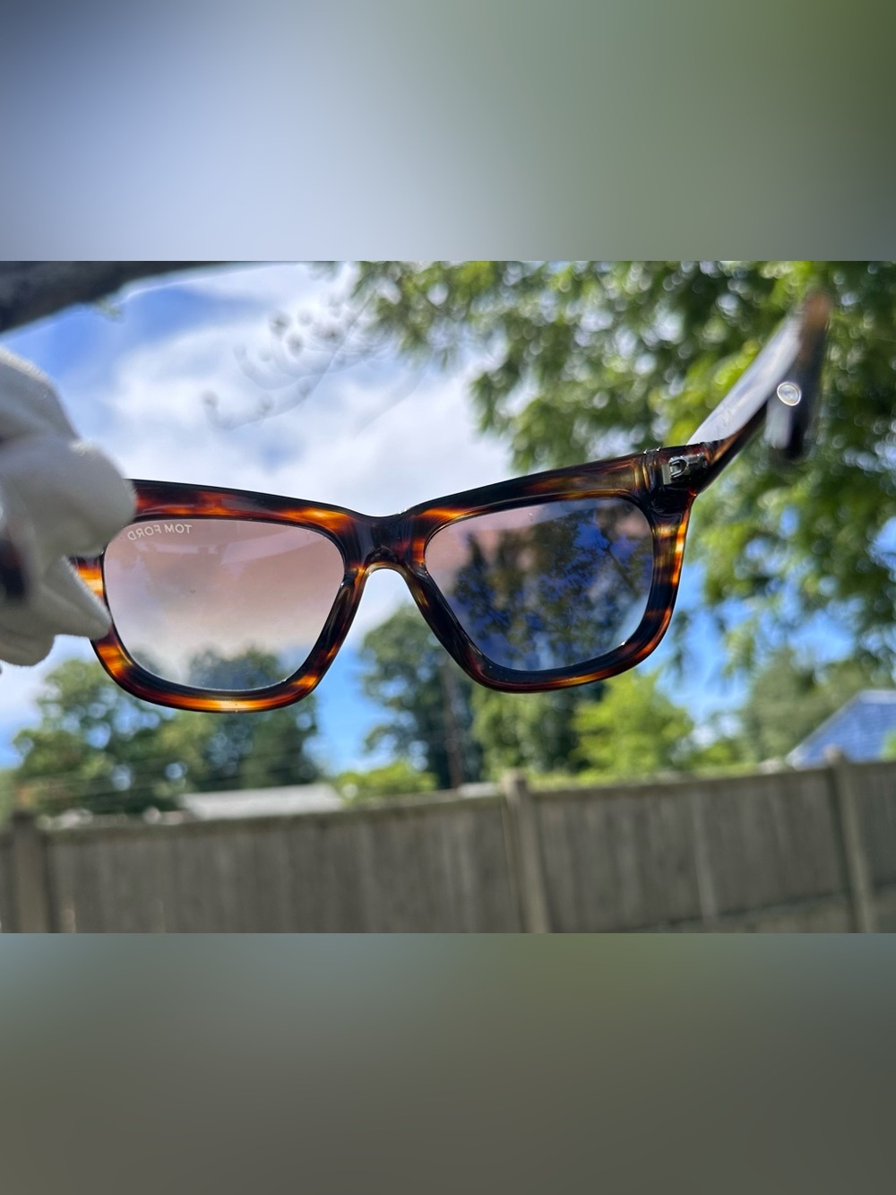 Tom Ford®️ Tortoise Framed “CELINA”Havana Sunglasses • EUC - Picture 4 of 15